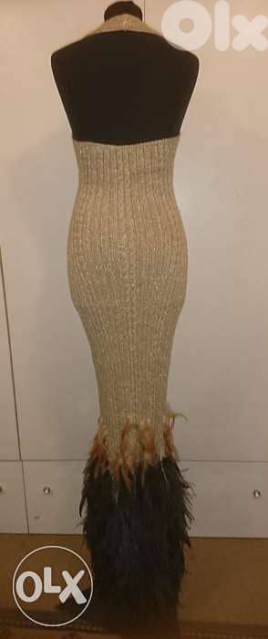 سينييه مع ريش قطعة واحدة ما في غيرها Haute Couture 100$ 2