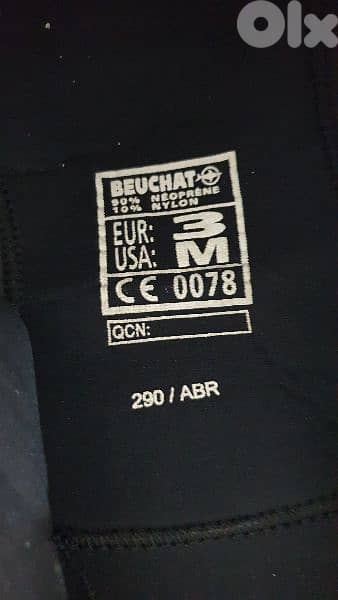 beauchat 5mm + 5mm size Medium . 60 -70 kg 2