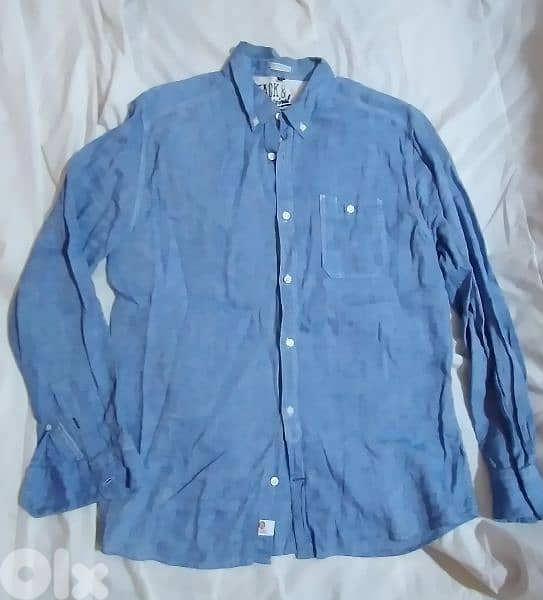 shirt linen jack & jones size m l xl xxl 3