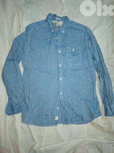 shirt linen jack & jones size m l xl xxl 4