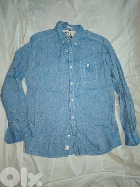 shirt linen jack & jones size m l xl xxl 5