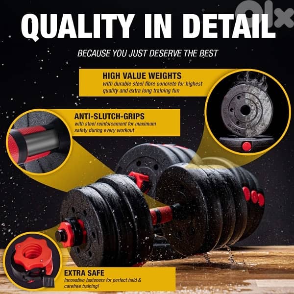 Multifunction dumbbells set 20kg/30kg/40kg 2