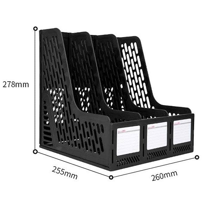 3 Compartment Magazine Holder 2