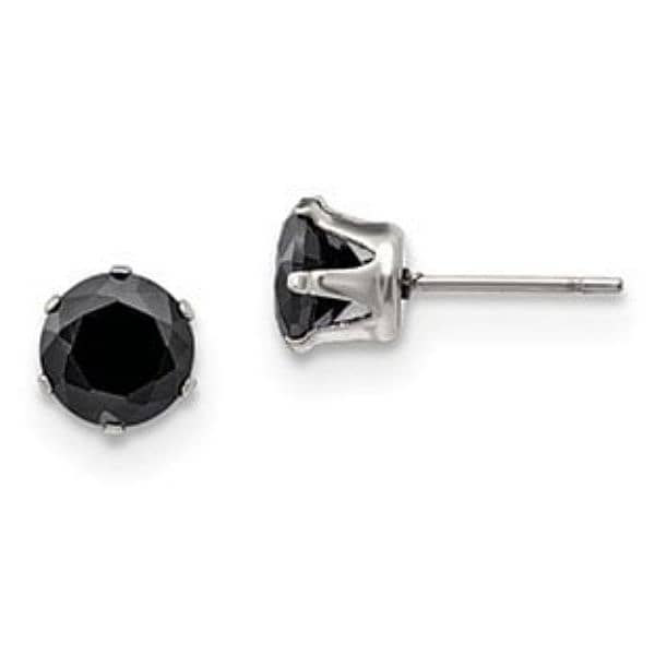 men 3arrings black stud  1=7$ or 3=15$ 2