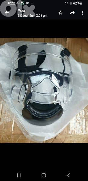 Taekwondo Mask for head gear M-L 0
