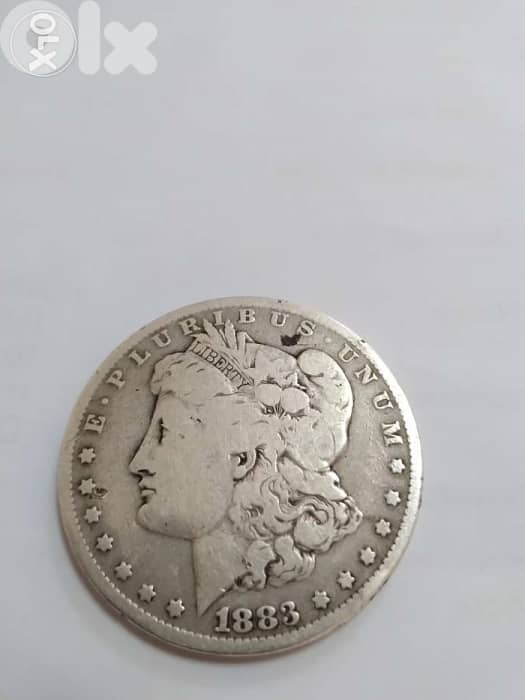 USA silver Morgan Dollar year 1883 weight 25.8 gt& 38 mm diameter 0