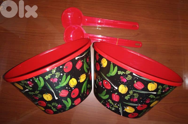 floral salad bowl set 5