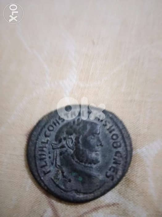 Ancient Bronze Roman Coin for Emperor Constaninuis year 306 0