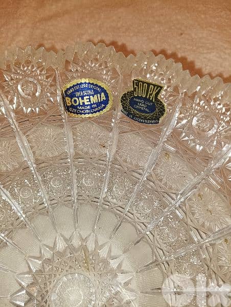 Vintage Bohemia hand cut 24% lead crystal 2