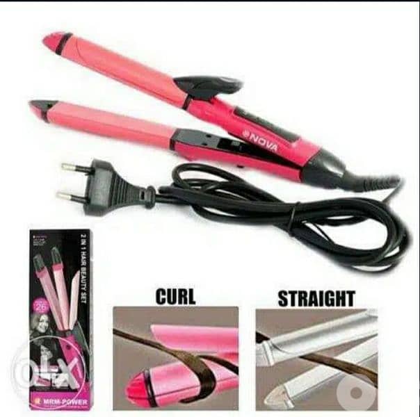 Nova 2 in 1 Beauty  Smart Hair Curler and Straightener/4$ delivery 1