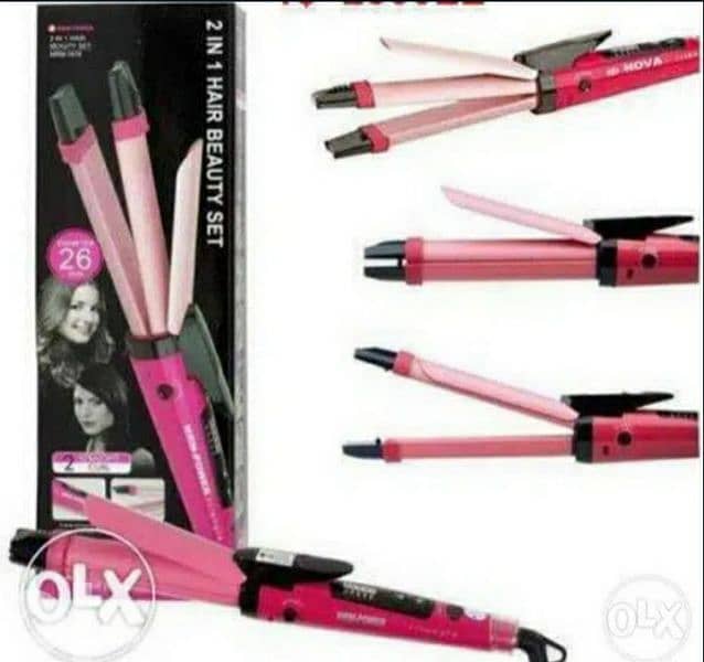 Nova 2 in 1 Beauty  Smart Hair Curler and Straightener/4$ delivery 2