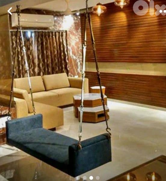 Indoor Wooden Swing مرجوحة خشب 6