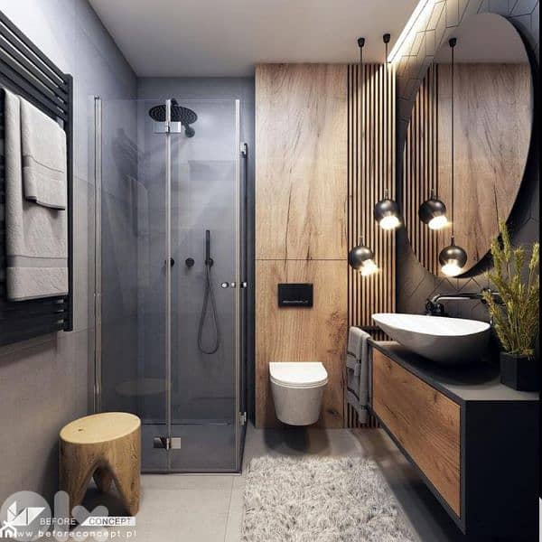 Classic bathroom decoration تصميم و تنفيذ ديكورات للحمامات 8