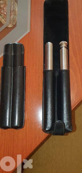 stainless & lether box
