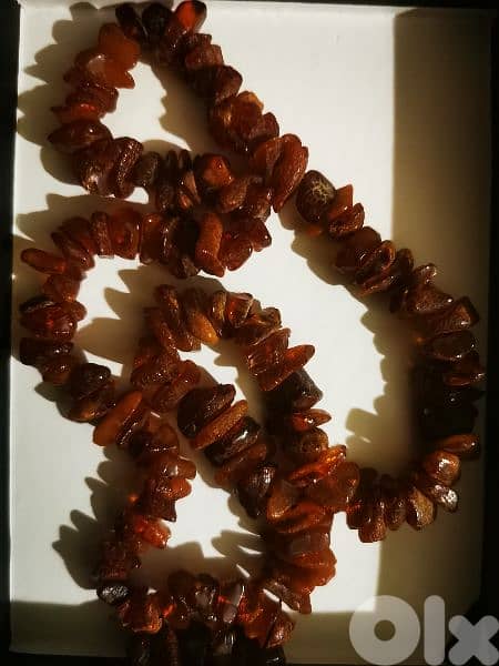 raw amber necklace 1