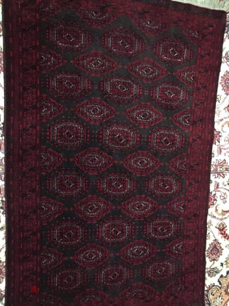 سجاد عجمي. 185/120. persianCarpet. Hand made. أنتيك 4