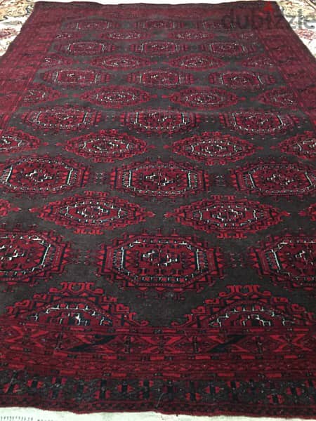 سجاد عجمي. 185/120. persianCarpet. Hand made. أنتيك 5