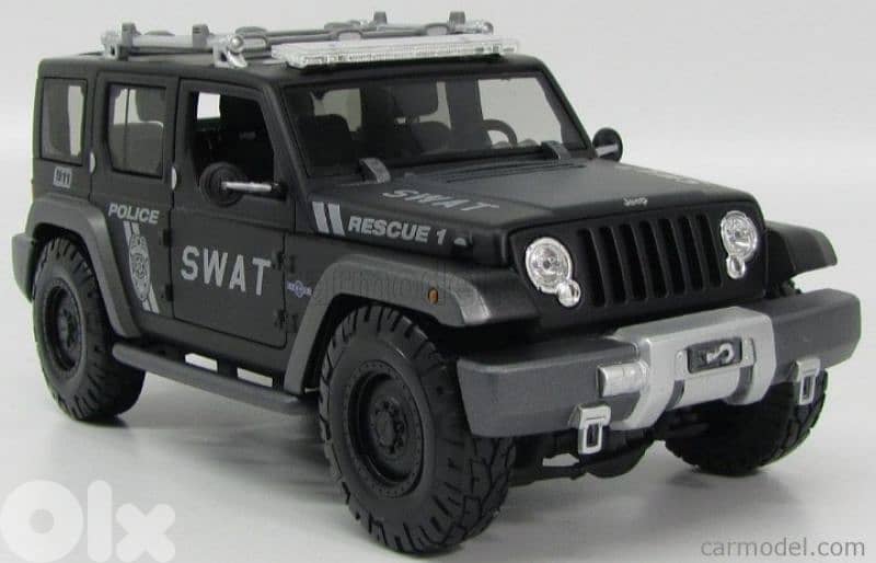 Jeep Wrangler Rescue diecast car model 1;18 2