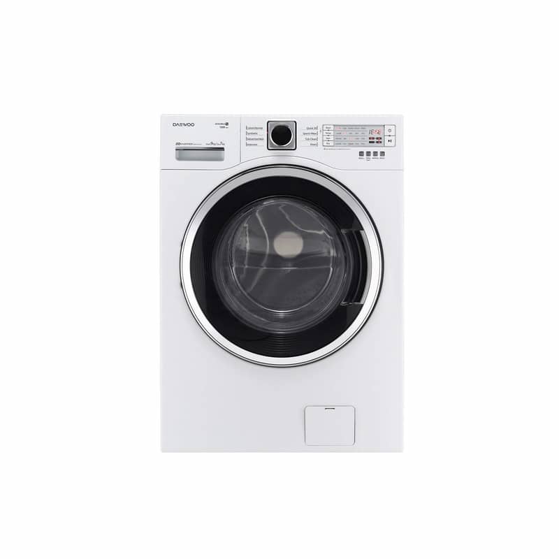 Daewoo white washer dryer 9/7kg washing machine غسالة نشافة كورية 1