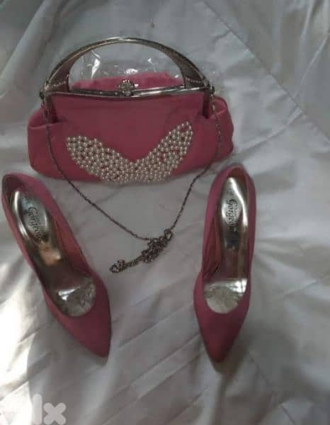 handbag and set shoes 38 and bag only pink 6