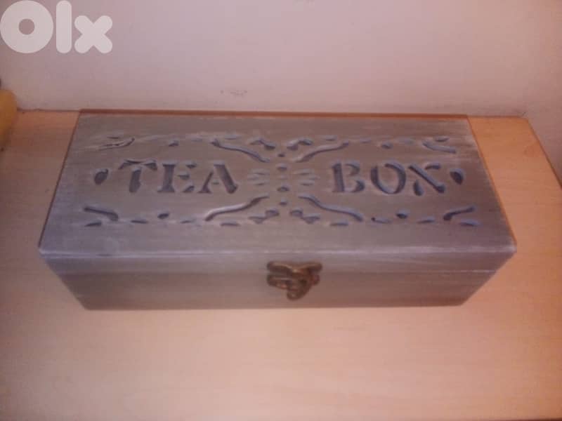 decorative wooden tea box 23*9cm 0
