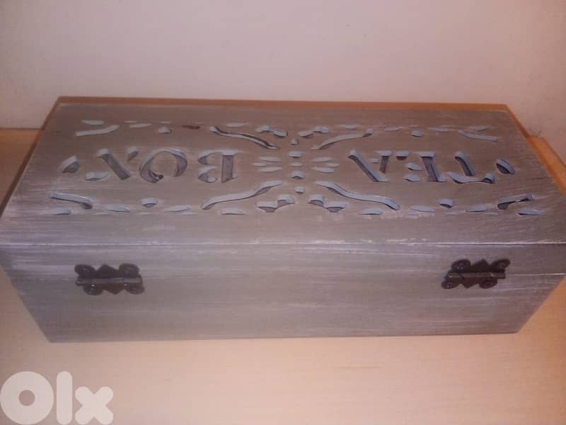 decorative wooden tea box 23*9cm 2