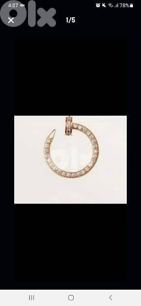 necklace copy juste un clou cartier bass gold 7