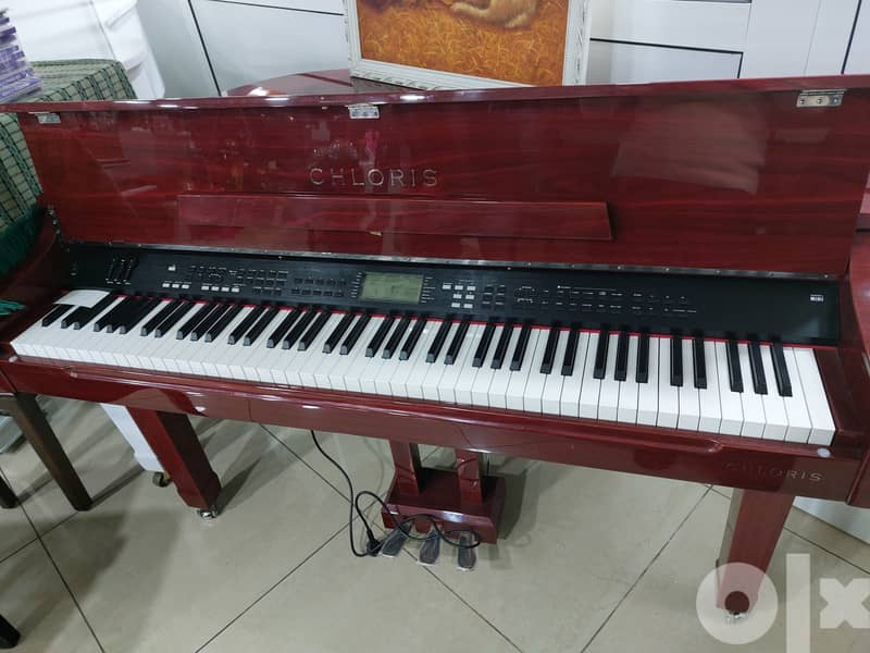 Digital grand piano color wine réd 3