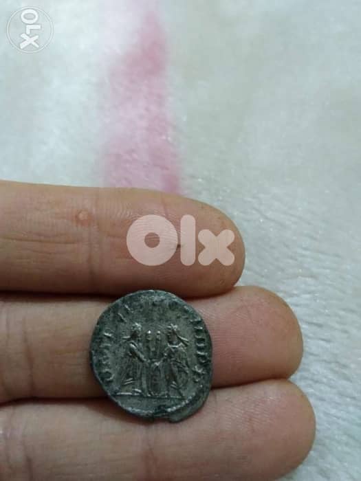 Ancient Roman silver Coin of Emperror Valerian& Gallienuis year 257 AD 1