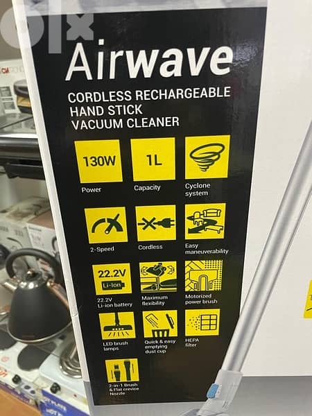 Zanussi cordless rechargeable hand stick 7