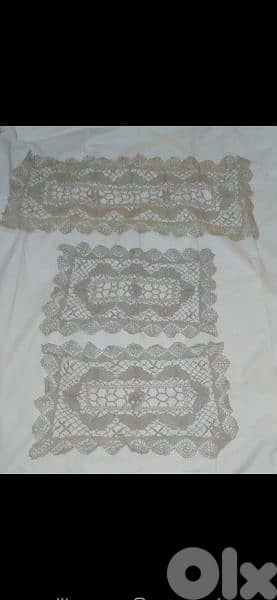 3 pieces table clothes hand made 0