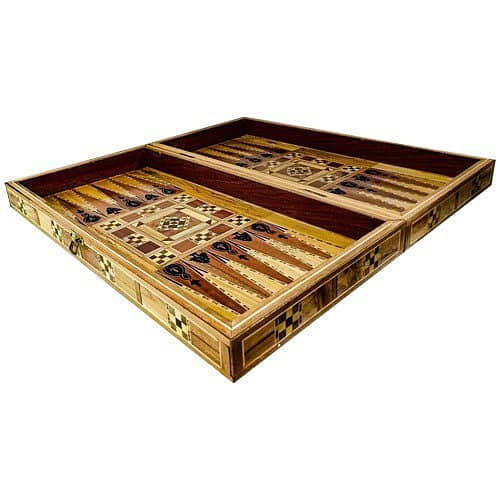 Brand New Cedar Backgammon Boardgame 1