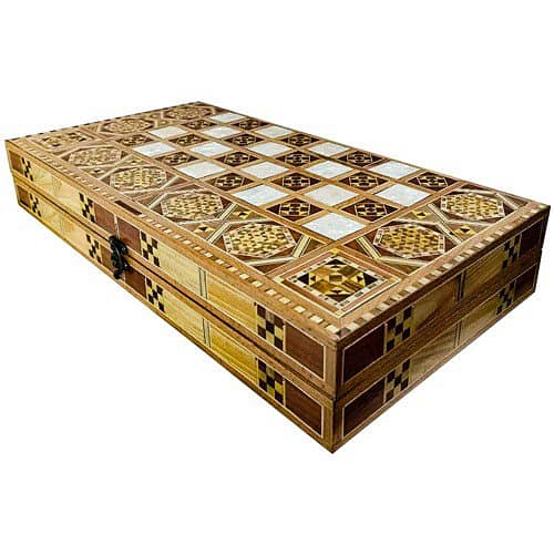 Brand New Rahhaj Backgammon Boardgame 0