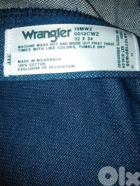 Wrangler original jeans womar size W32 L34 1
