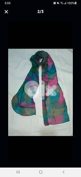 scarf foulard mlawan toul 180cm b 3ared 30cm  1=5$ or 3= 13$ 2