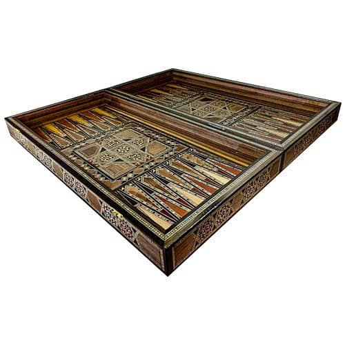 Brand New Royal Texture Backgammon Boardgame 1