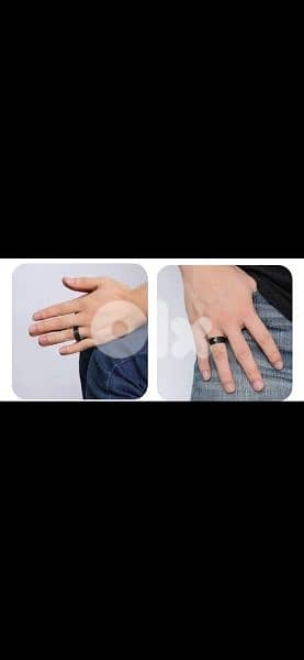 rings for men black metal all sizes 1