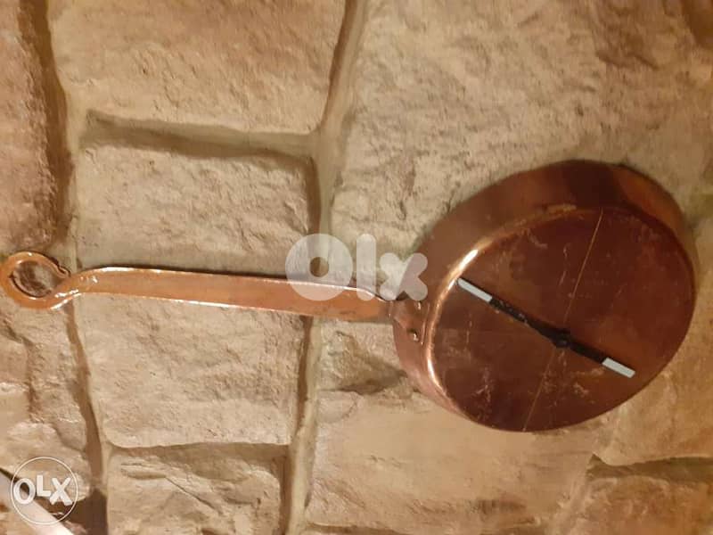 مقلاية نحاس أحمر أنتيك 1