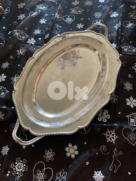 Vintage king georgian 100 super silver tray 2