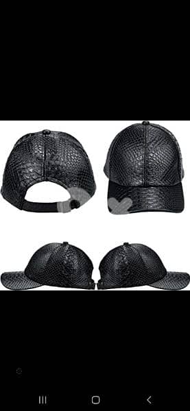 men hat real leather adjustable 1