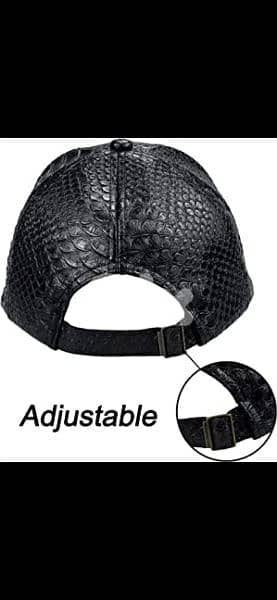 men hat real leather adjustable 2