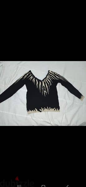 women sweater beige with black s to xxL 2