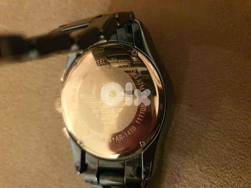 EMPORIO ARMANI  CERAMICA black watch 5