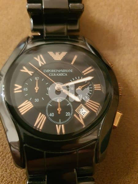 EMPORIO ARMANI  CERAMICA black watch 12