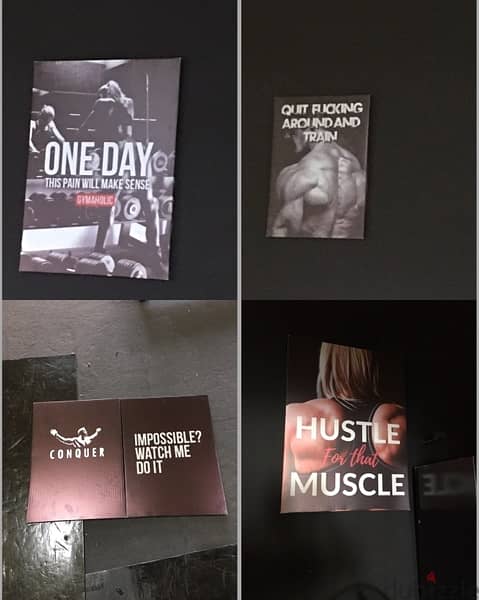 gym poters like new limited quantity we have also all sports equipment 1