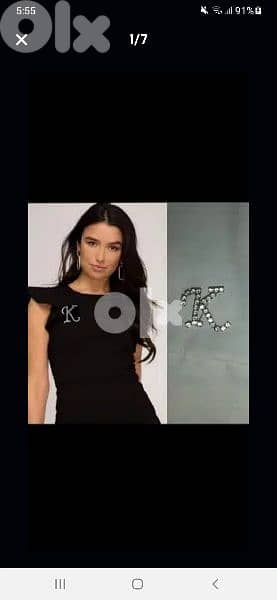 K letter brooch  1=7$ or 3=15$ 1