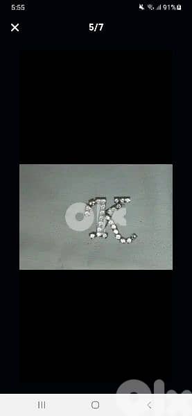 K letter brooch  1=7$ or 3=15$ 4