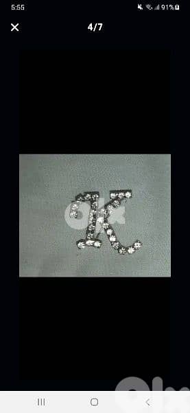 K letter brooch  1=7$ or 3=15$ 5
