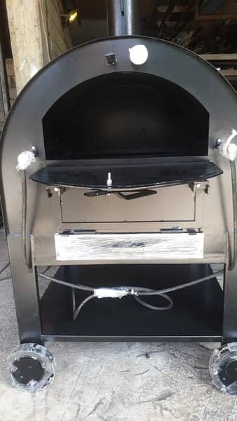 wood and gaz oven