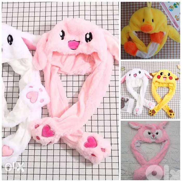 Cute moving ears hats 0